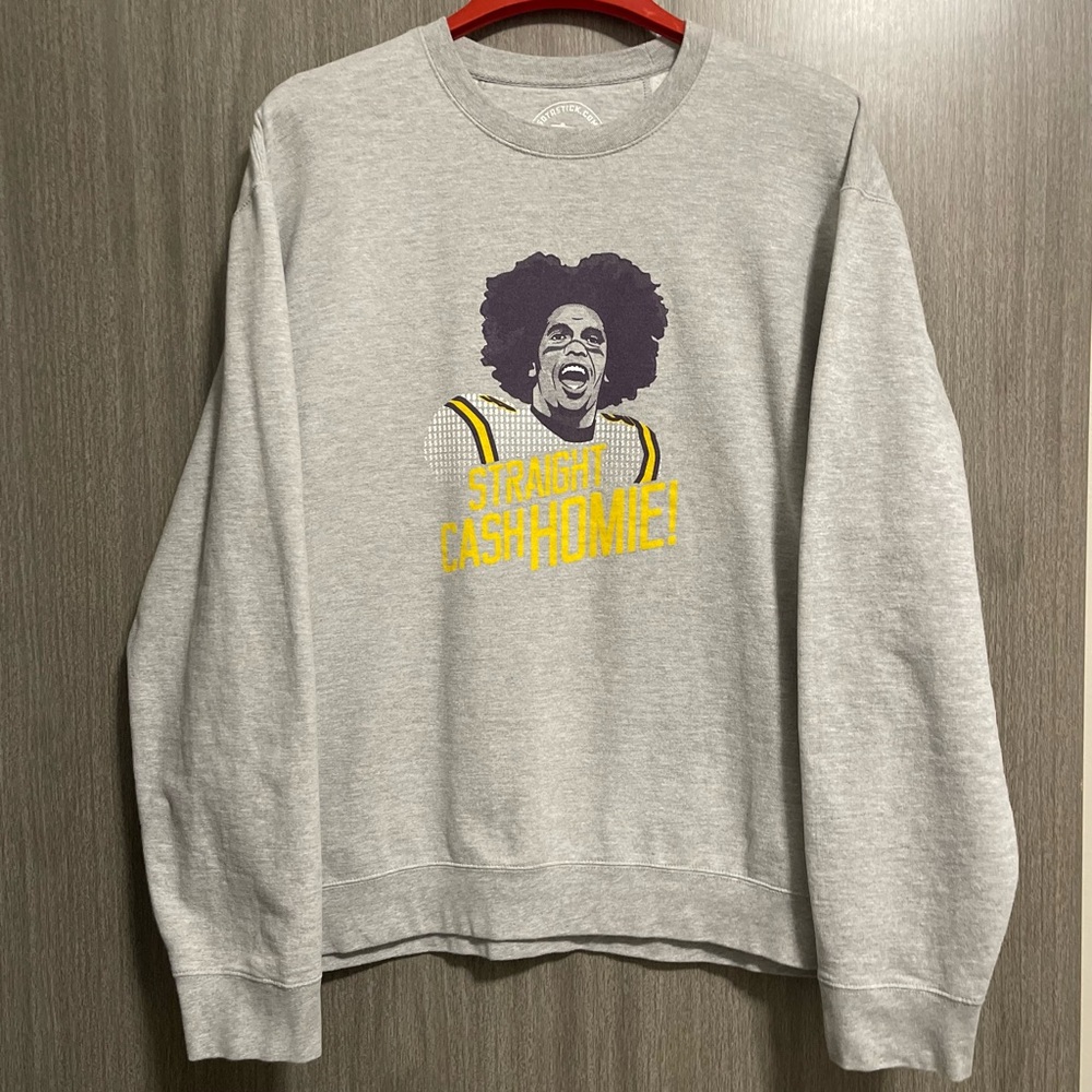 SOTASTICK Crewneck Sweatshirt - Randy Moss "Straight Cash Homie" - Size XL
